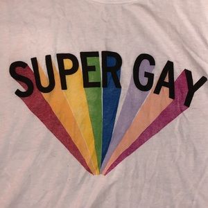 American Eagle SUPER GAY PRIDE LGBT TANK TOP